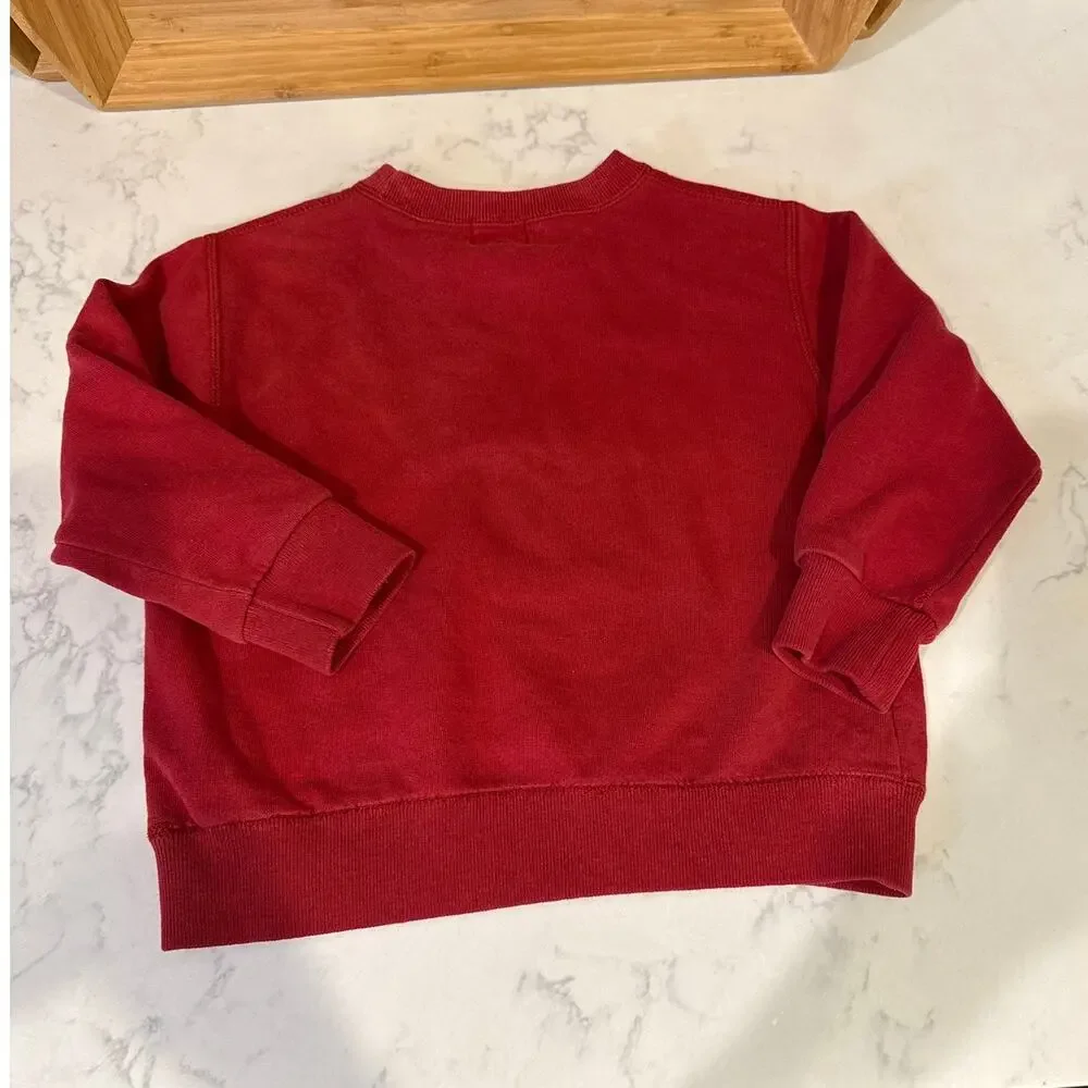 Roots Athletics Canada sweatshirt maroon kids size 4 Gorpcore casual athleisure